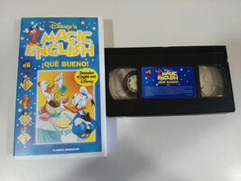 Que Good! Magic English Discover el English con WALT DISNEY VHS Tape - $8.79