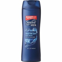 Suave Men Body Wash- Refresh- 15 Fl Ounce (Pack of 3) - £29.56 GBP