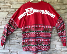 Disney World Spirit Shirt Jersey Adult LARGE Long Sleeve Christmas Spell... - £88.81 GBP