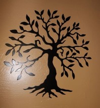Olive Tree of Life - Metal Wall Art - Black 14&quot;  - £31.87 GBP
