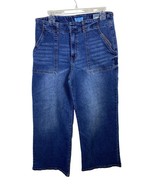 Draper James Wide Leg Jeans Size 14 Womens Deep Front Pockets Preppy Coa... - $67.55 CAD