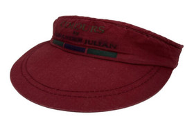 Vintage Colours by Alexander Julian Visor Hat Cap Red Faded Adjustable Size - £15.81 GBP