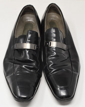 Kenneth Cole Mens Leather Loafer Dress Shoes Black 12M - £54.49 GBP