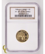 1986-W Libertà G$5 Oro Commemorativo Grado da NGC Come PF-69 Ultra Cameo - $1,553.23 CAD