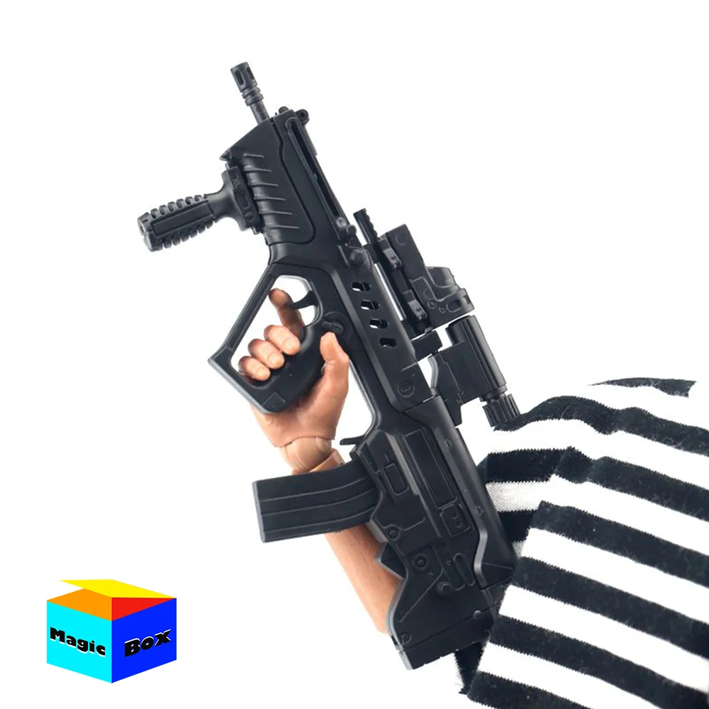  scale tavor assault rifle assemble gun model military weapon toy for 12in male soldier thumb200