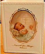 Christening Baptism Bible Bank I AM WITH YOU ALWAYS Gods Treasure 2001 R... - £12.66 GBP