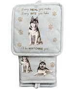 Siberian Husky 3-Piece Kitchen Set - Oven Mitt, Pot Holder &amp; Kitchen Tow... - $446.76 MXN