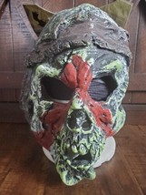 New Rubies Warpath Vinyl Mask Decomposing Skull Halloween Adult Tombston... - £11.83 GBP