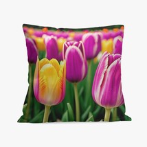 Tulips 18&#39;&#39; Square Pillow Cover - £7.96 GBP