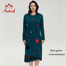 Astrid Women&#39;s Dresses For Women 2023 Elegant Dress Cotton Oversize Office Round - £100.38 GBP
