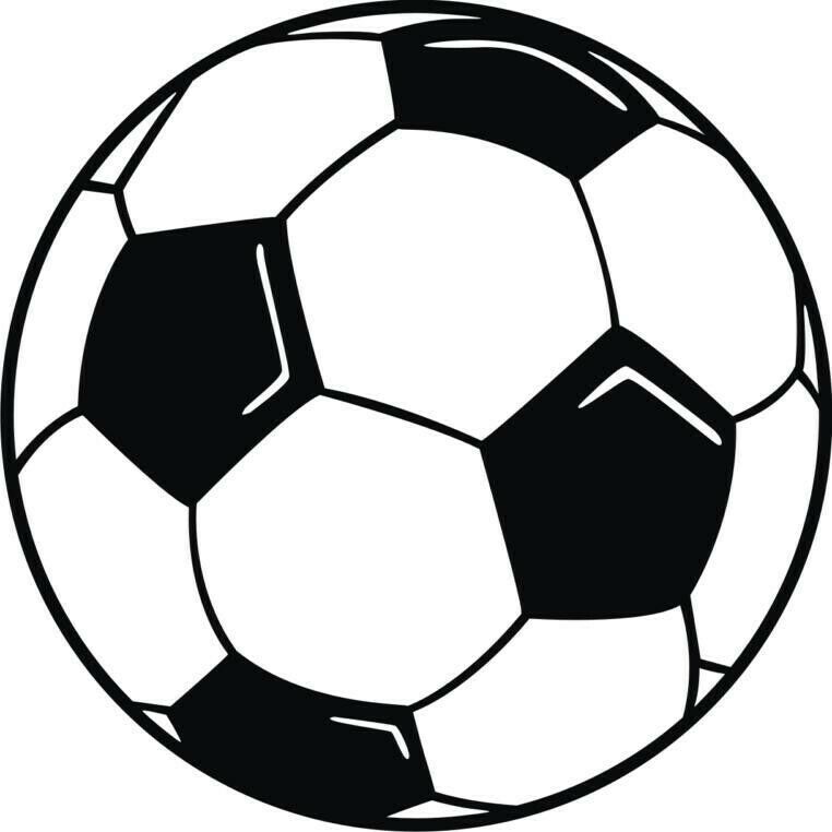 2x Soccer ball Logo Vinyl Decal Sticker Different colors & size for Car/Window