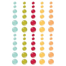 Summer Lovin&#39; Enamel Dots Embellishments 60/Pkg-  - £16.48 GBP