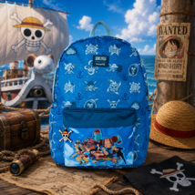 Officially Licensed Loungefly One Piece All-Over Print Full-Size Backpack - $59.99