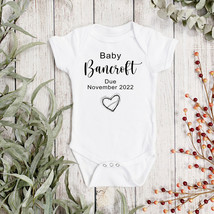 PERSONALISED New Baby - Baby Vest - Baby Announcement Babygrow sleepsuit - $10.59