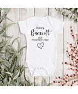PERSONALISED New Baby - Baby Vest - Baby Announcement Babygrow sleepsuit - $10.59