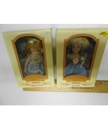 2 NIB mini series 1 collectible porcelain Dolls in Dresses Christina &amp; S... - £11.81 GBP