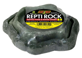 Zoo Med Repti Rock Reptile Food &amp; Water Dishes - Assorted Colors - £6.96 GBP+