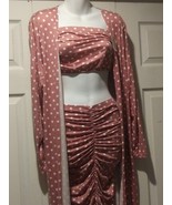 NWT Story Teller Polk a dot 3pc Long Skirt 1x - $380.13 MXN