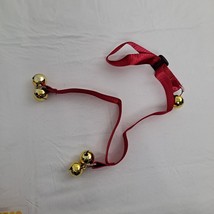 Dog Doorbells Adjustable Red Golden Shiny Bells Potty Training - £8.56 GBP