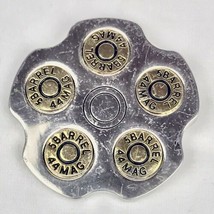 Rotating Bullet 5 BARREL 44 MAG Belt Buckle Vintage Men Western Cowboy Firearms - £14.87 GBP