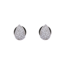 14K White Gold Tiny Diamond Studs - £594.72 GBP