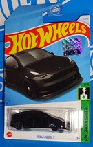 Hot Wheels 2024 Factory Set HW Green Speed #15 Tesla Model Y Black w/ 10SPs - $3.00