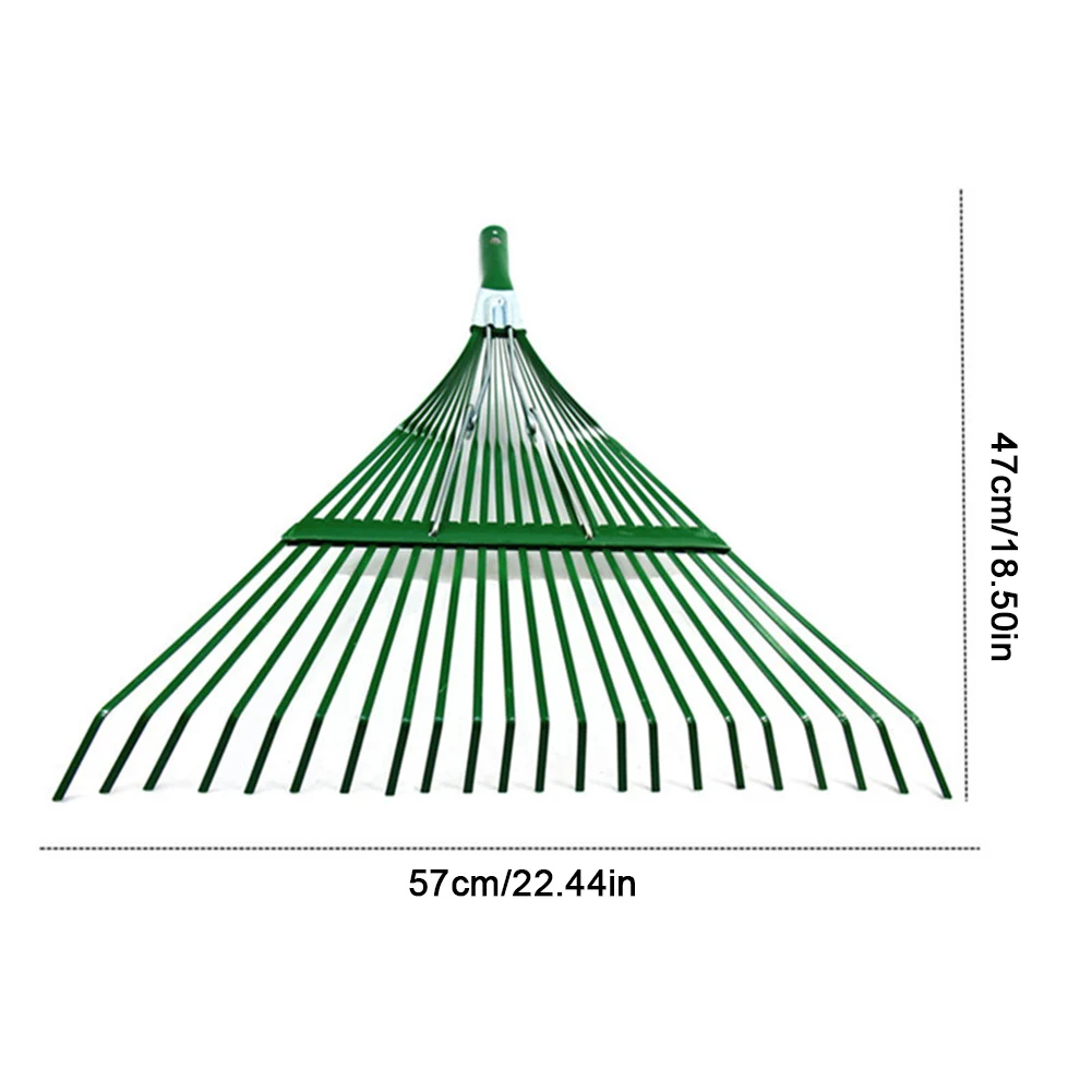 22 Teeth Garden Leaf Rake Head Gardening Leaf Rake Heavy Duty Leaves Rak... - $1,034.96 MXN
