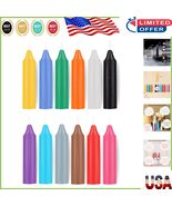 Colorful 12-Pack Taper Candles - Essential Witchcraft Supplies for Your ... - $15.83