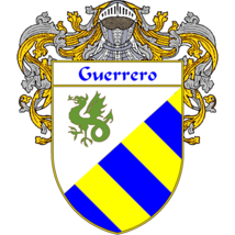 Guerrero Family Crest / Coat of Arms JPG and PDF - Instant Download - £2.27 GBP