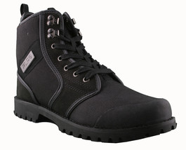 LRG Sicomoro Nero Pelle Nylon Combattimento Scarpe da Trekking 8 USA - £44.31 GBP