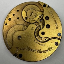 Elgin 16s Lever Set 11j Grade 92 Pocket Watch Movement 1891 For Parts - $21.77