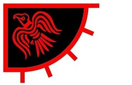 Scandinavian Viking Raven Flag 3 x 4 Foot Red and Black Norse Pirate Banner New - £7.77 GBP