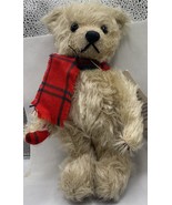 9” Border Bruins Mohair Teddy Bear Jointed SUE NICOLL artist Scotland - $754.30 MXN