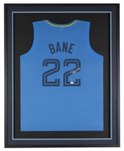 Desmond Bane Memphis Signed Framed Custom Blue Basketball Jersey JSA - £378.43 GBP