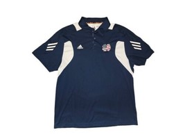 Adidas Climalite Scorch Men&#39;s Size XL Polo Shirt Notre Dame AMERICAN fla... - $28.50