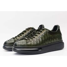The Adler Green Snk Leather Men Sneaker Limited Edition image 2