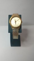 Nixon The Skinny Bitch Gold Tone Women&#39;s Watch Quartz Movement New Battery - £16.45 GBP