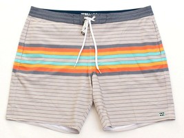 Billabong Gray Stripe Lo Tides  Boardshorts Swim Trunks Men&#39;s NEW - £54.81 GBP