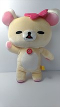 Ko Rilakkuma Kawaii Pink Ribon Middle size ( 11in ) Plush Doll  San-X Japan  NEW - £6.92 GBP