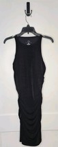 Klassy Network Black Brami Dress Size XL Open Back Ruched High Neck - $25.00