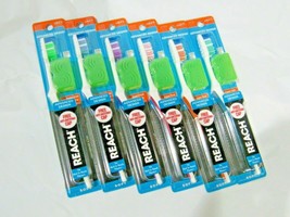 6 Reach Advanced Design Head Soft Toothbrush w/Toothbrush Cover Random C... - $47.99