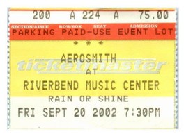 Aerosmith Concert Ticket Stub September 20 2002 Cincinnati Ohio - $41.52