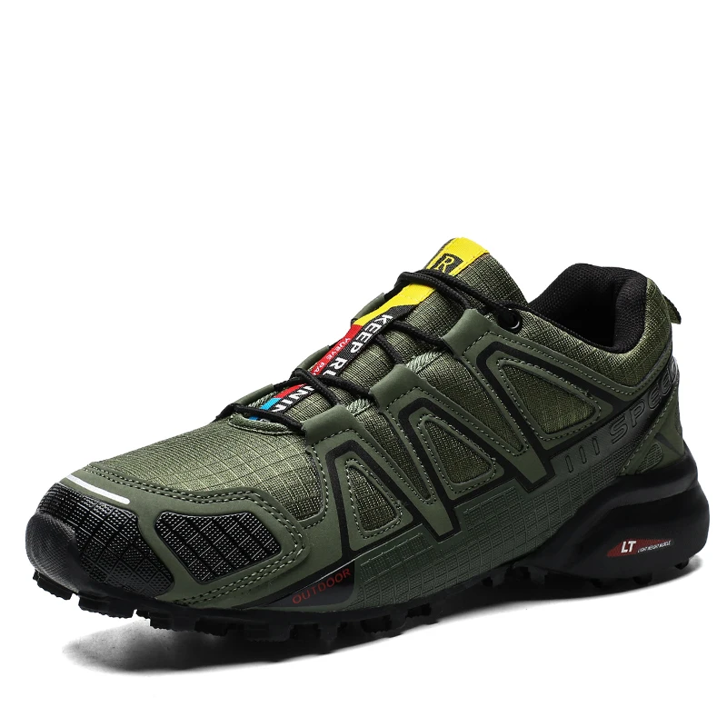 Hiking Shoes Men Non-Slip Tactical Combat Army Boots Desert Training Sneakers Ou - £40.52 GBP