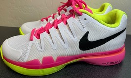 Nike Zoom Vapor 9.5 Tour Woman&#39;s Tennis Shoes White Pink NEW 631475-101 Size 6 - £120.31 GBP