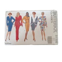 Vtg 1990 Butterick Classics 5168 Misses Dress Sz 6 8 10 Uncut - £6.96 GBP