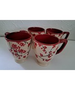 Gibson Red Cherry Blossom Ceramic Mug, 4 Available - £30.32 GBP