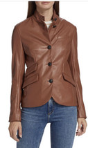 Rag &amp; Bone Vegan Leather Jacket Sz 4 Brown $595 - £157.28 GBP
