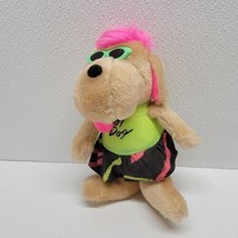 Vintage Ace Novelty 80s 90s Retro Neon Dog Summer Hot Dog Sunglasses Plush - £15.38 GBP