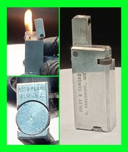 Vintage Roto Flame Advertising Lift Arm Petrol Lighter - Elizabeth, NJ -... - £38.93 GBP