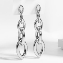 AENMetal Earrings for Women Gold Color Geometric Chaem Chain Earrings fo... - $13.14